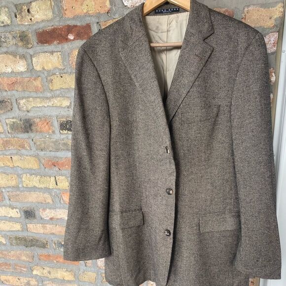 Hugo boss tweed style blazer suit jacket
